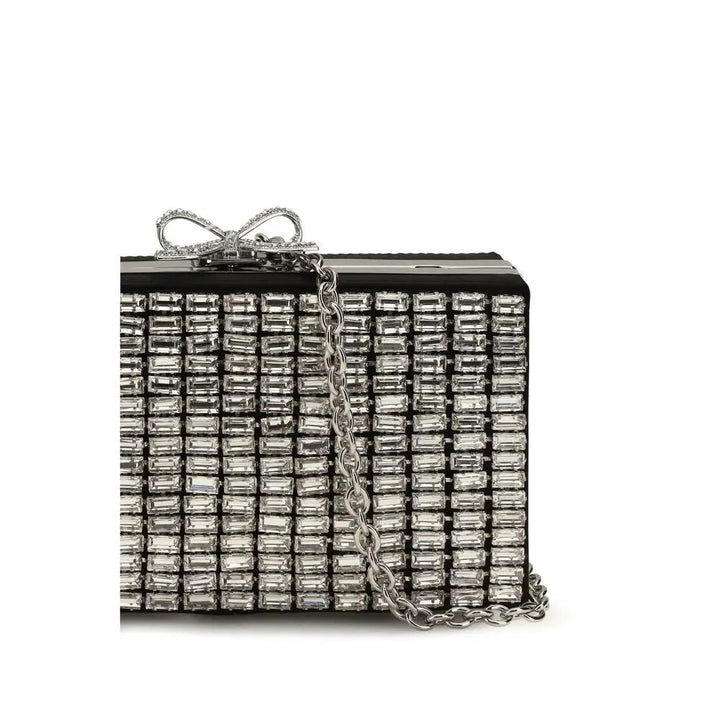 Self-Portrait Sample Sale | Self-Portrait Silver Glass Clutch Bag - | Designer outlet
