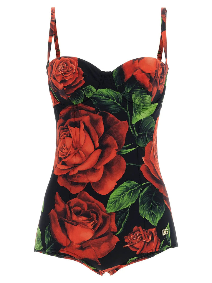 Dolce &amp; Gabbana Sample Sale | Dolce &amp; Gabbana Multicolor Polyamide One-Piece Swimsuit - | Designer outlet