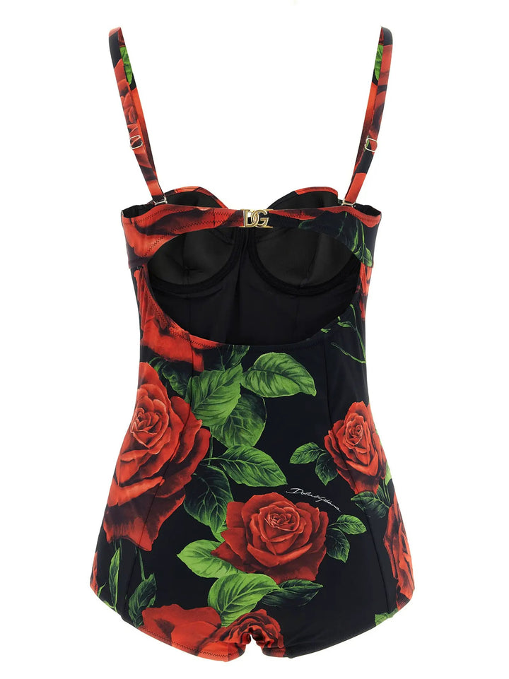 Dolce &amp; Gabbana Sample Sale | Dolce &amp; Gabbana Multicolor Polyamide One-Piece Swimsuit - | Designer outlet