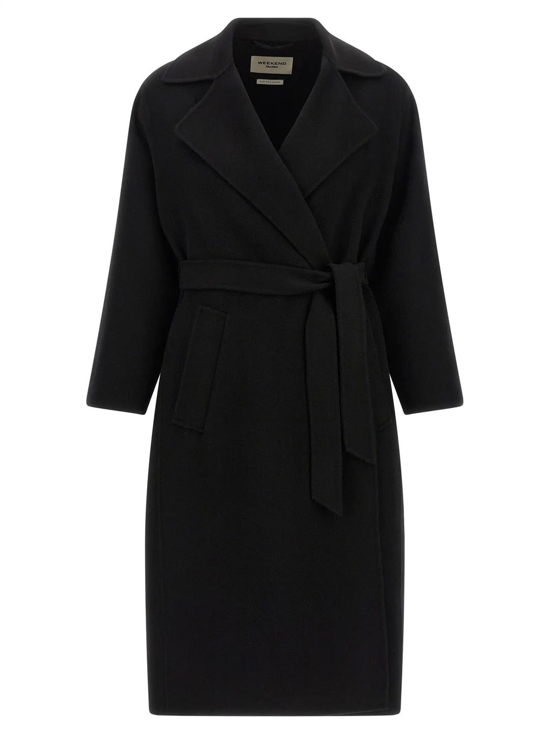 Max Mara Sample Sale | Max Mara Black Virgin Wool Coat - | Designer outlet