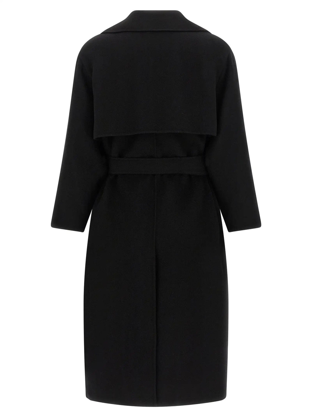 Max Mara Sample Sale | Max Mara Black Virgin Wool Coat - | Designer outlet