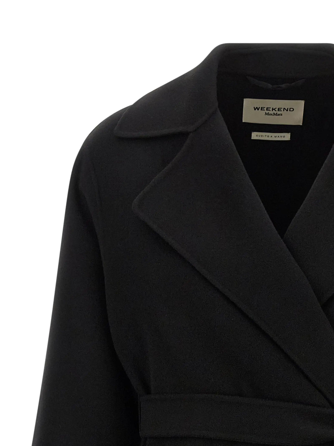 Max Mara Sample Sale | Max Mara Black Virgin Wool Coat - | Designer outlet