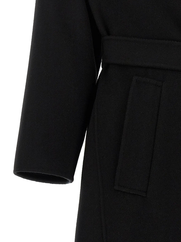 Max Mara Sample Sale | Max Mara Black Virgin Wool Coat - | Designer outlet