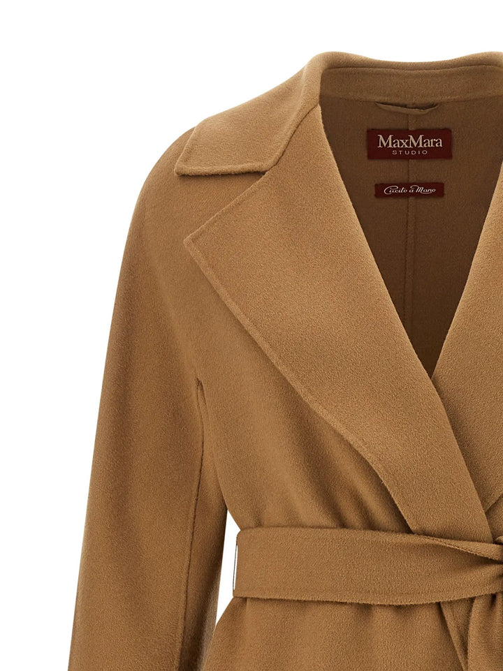 Max Mara Sample Sale | Max Mara Beige Virgin Wool Coat - | Designer outlet