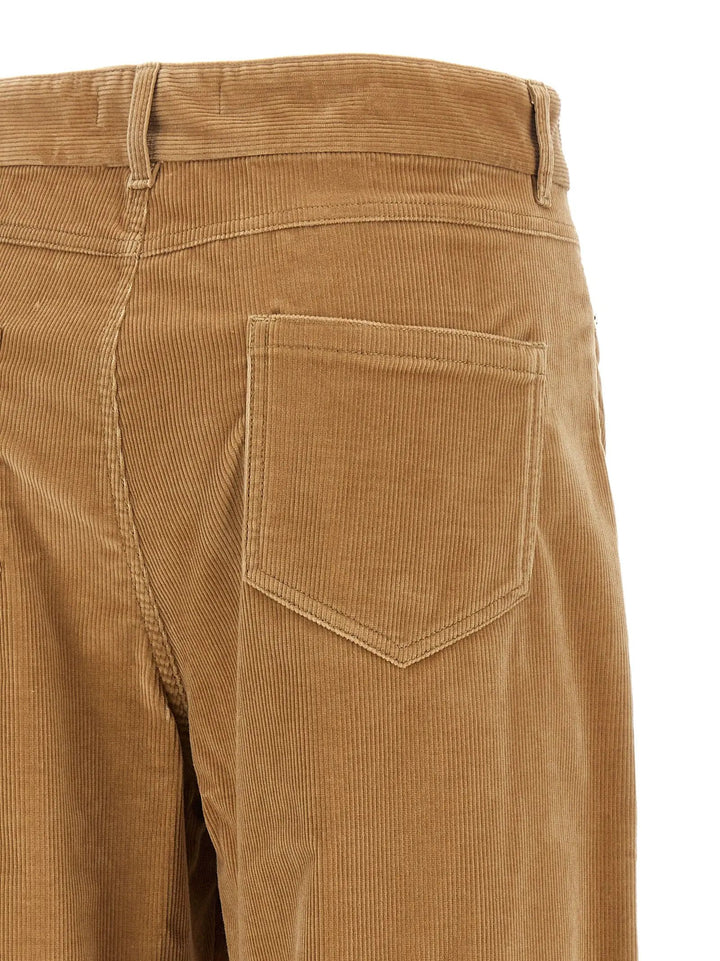 Max Mara Sample Sale | Max Mara Beige Cotton Casual Pants - | Designer outlet