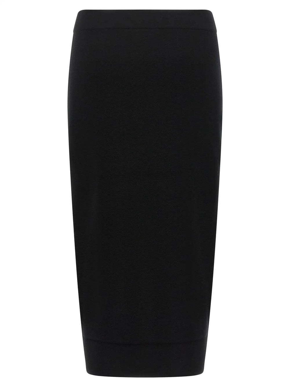 Max Mara Sample Sale | Max Mara Black Viscose Midi Skirt - | Designer outlet