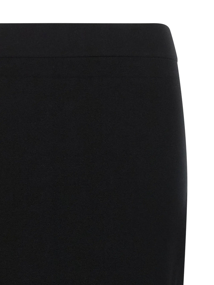 Max Mara Sample Sale | Max Mara Black Viscose Midi Skirt - | Designer outlet