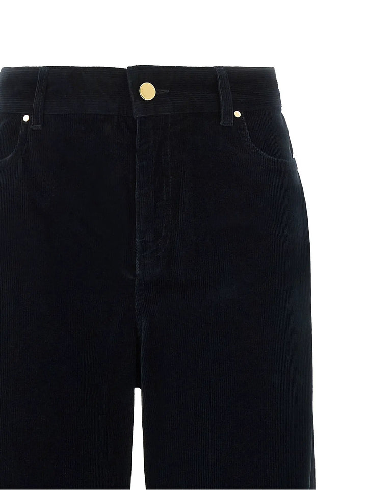 Max Mara Sample Sale | Max Mara Blue Cotton Casual Pants - | Designer outlet