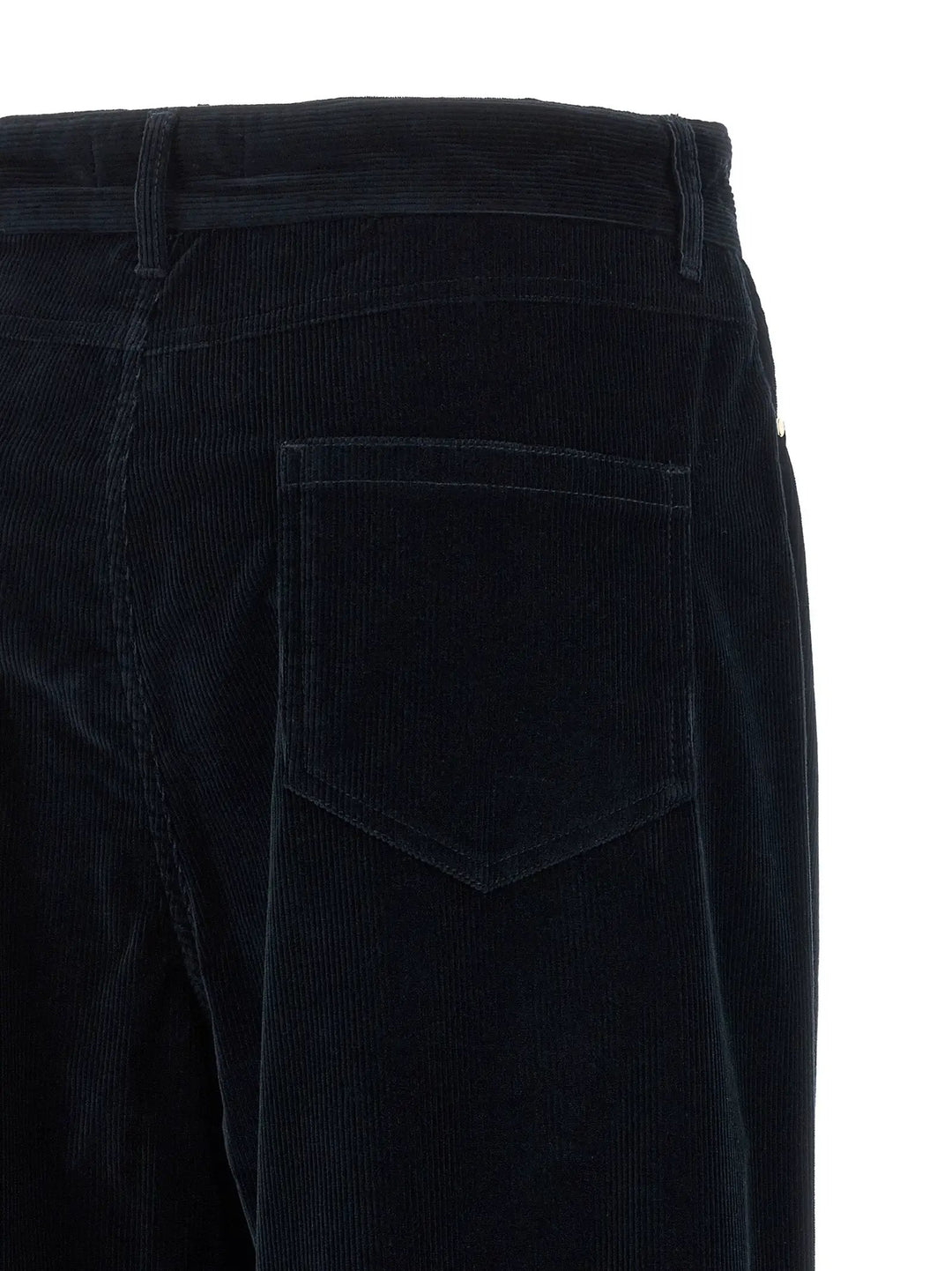 Max Mara Sample Sale | Max Mara Blue Cotton Casual Pants - | Designer outlet