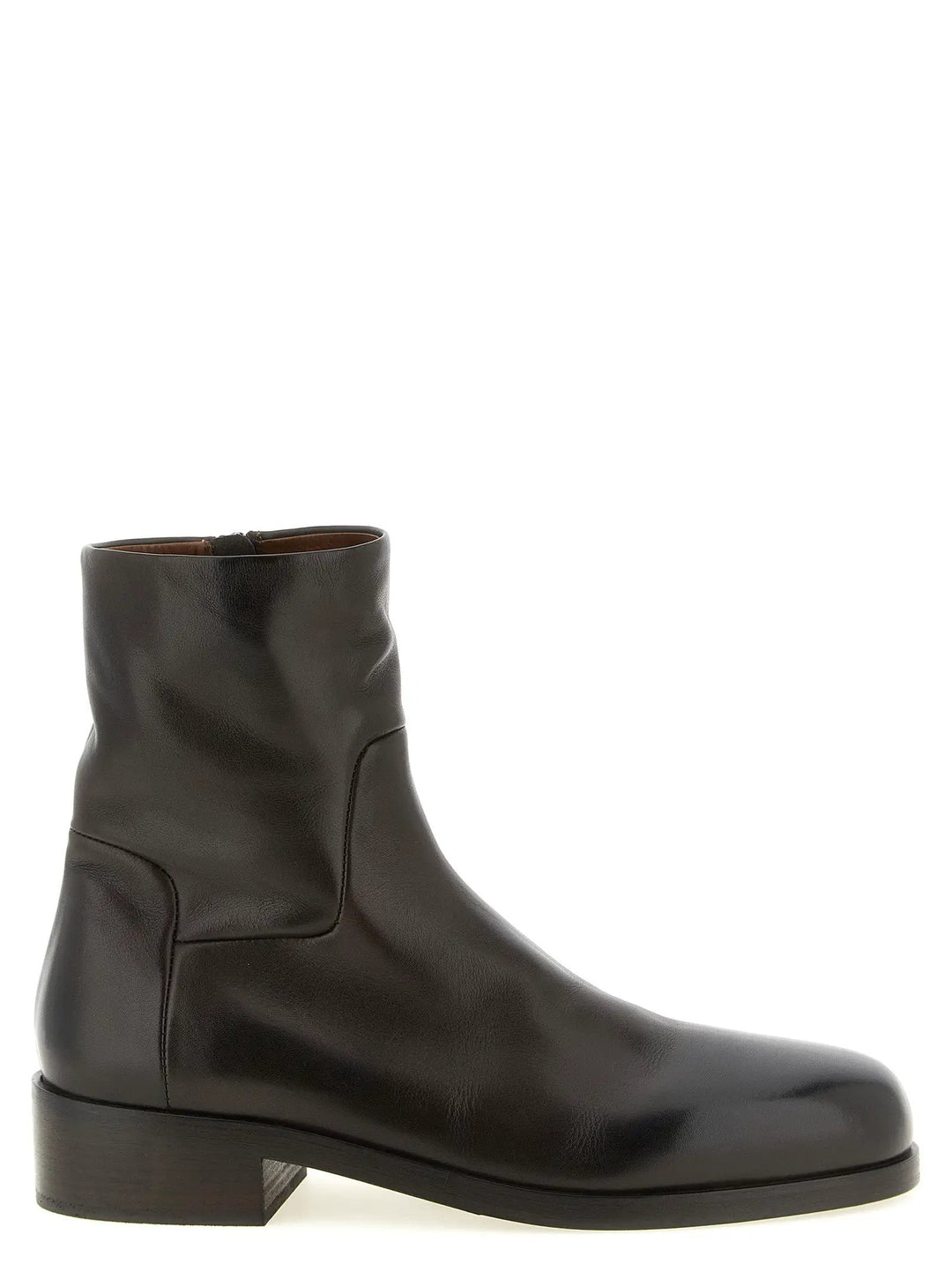 Marsell Sample Sale | Marsell Brown Calfskin Ankle Boots - | Designer outlet