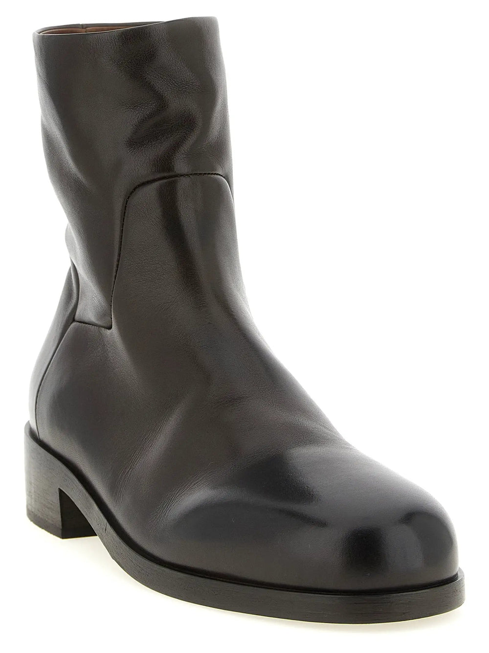 Marsell Sample Sale | Marsell Brown Calfskin Ankle Boots - | Designer outlet