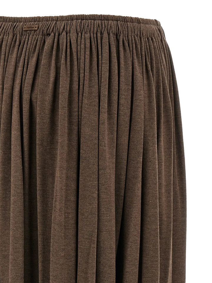 Max Mara Sample Sale | Max Mara Brown Lyocell Mini Skirt - | Designer outlet