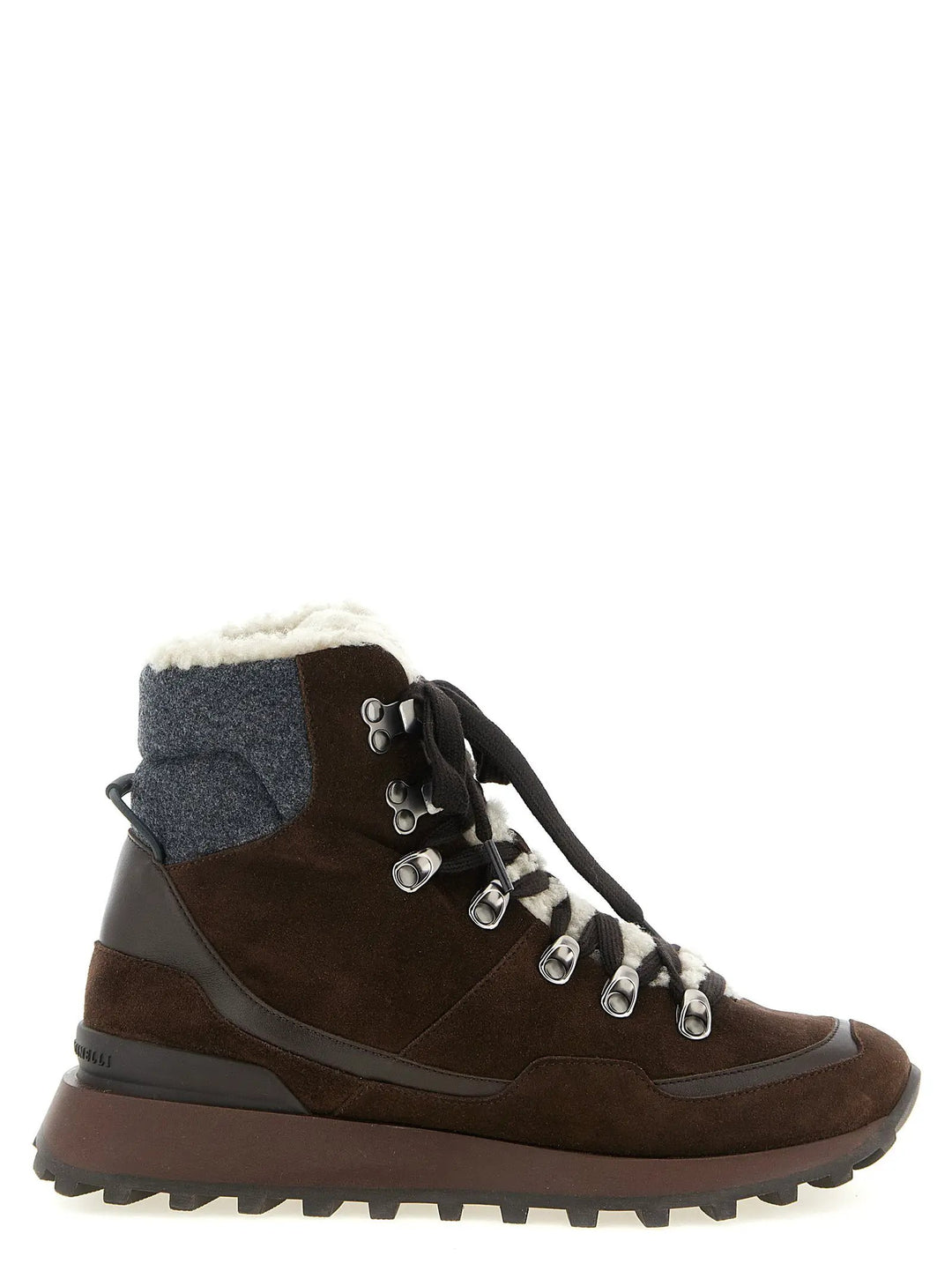 Brunello Cucinelli Sample Sale | Brunello Cucinelli Brown Calfskin Ankle Boots - | Designer outlet