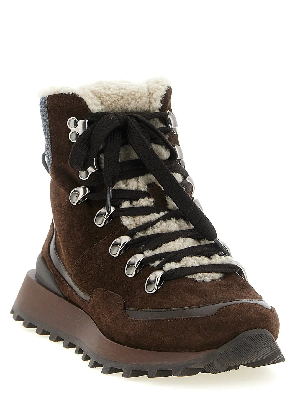 Brunello Cucinelli Sample Sale | Brunello Cucinelli Brown Calfskin Ankle Boots - | Designer outlet