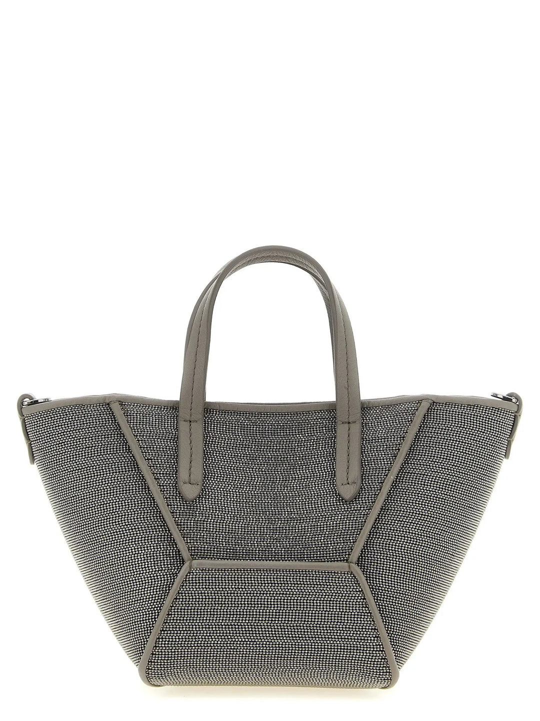 Brunello Cucinelli Sample Sale | Brunello Cucinelli Gray Calfskin Handbag - | Designer outlet