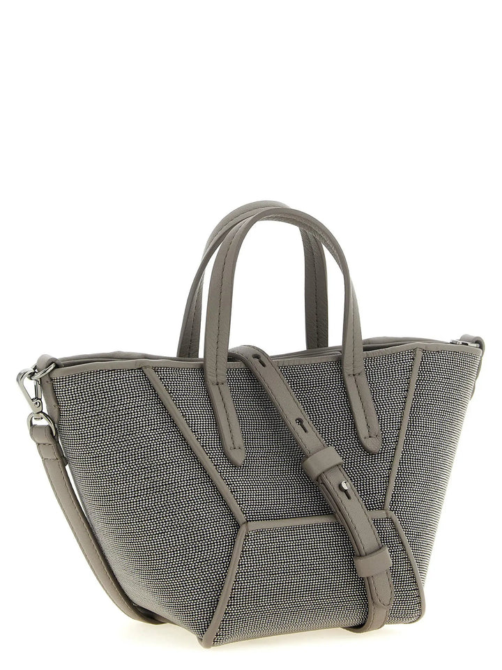 Brunello Cucinelli Sample Sale | Brunello Cucinelli Gray Calfskin Handbag - | Designer outlet