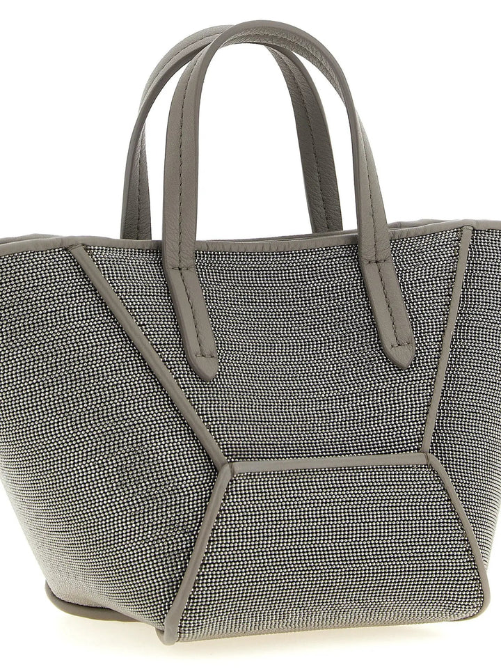 Brunello Cucinelli Sample Sale | Brunello Cucinelli Gray Calfskin Handbag - | Designer outlet