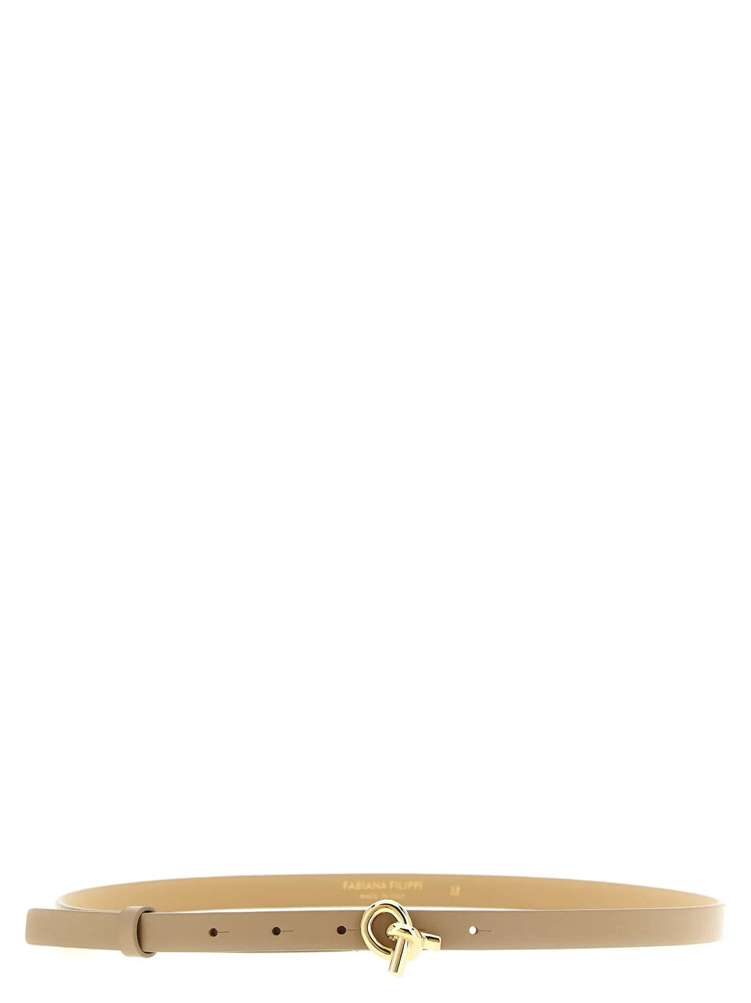 Fabiana Filippi Sample Sale | Fabiana Filippi Beige Leather Thin Belt - | Designer outlet