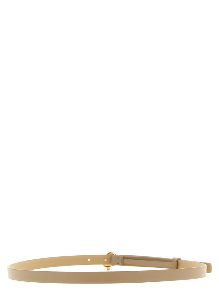 Fabiana Filippi Sample Sale | Fabiana Filippi Beige Leather Thin Belt - | Designer outlet