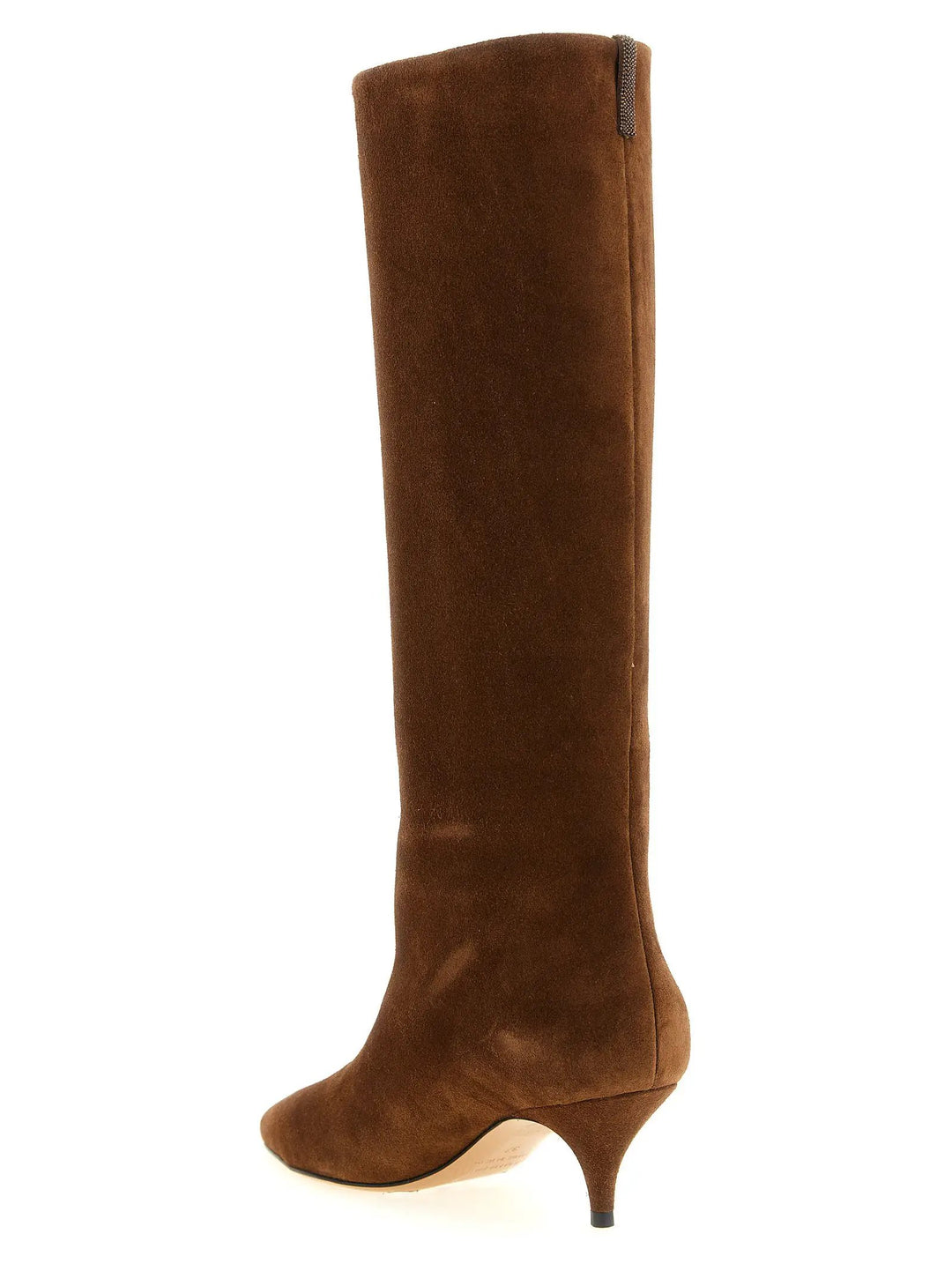 Fabiana Filippi Sample Sale | Fabiana Filippi Brown Suede Leather Over The Knee - | Designer outlet