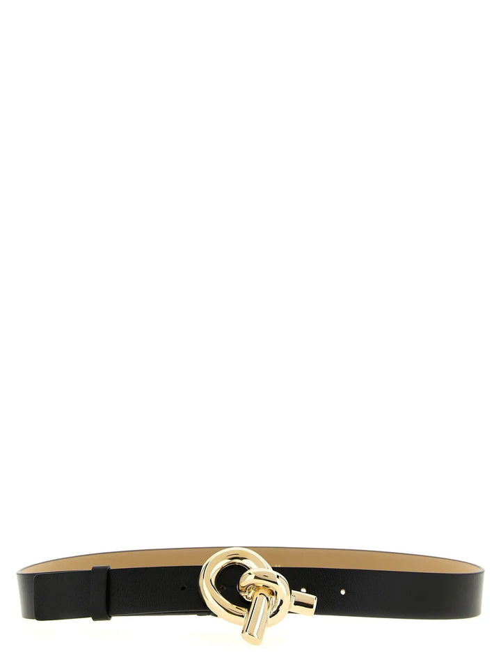 Fabiana Filippi Sample Sale | Fabiana Filippi Black Leather Thin Belt - | Designer outlet