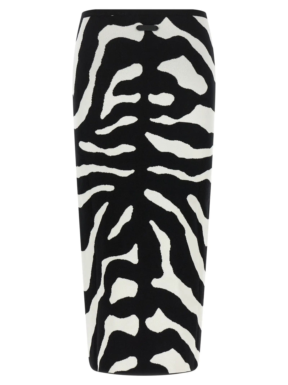 Moschino Sample Sale | Moschino Bicolor Viscose Midi Skirt - | Designer outlet