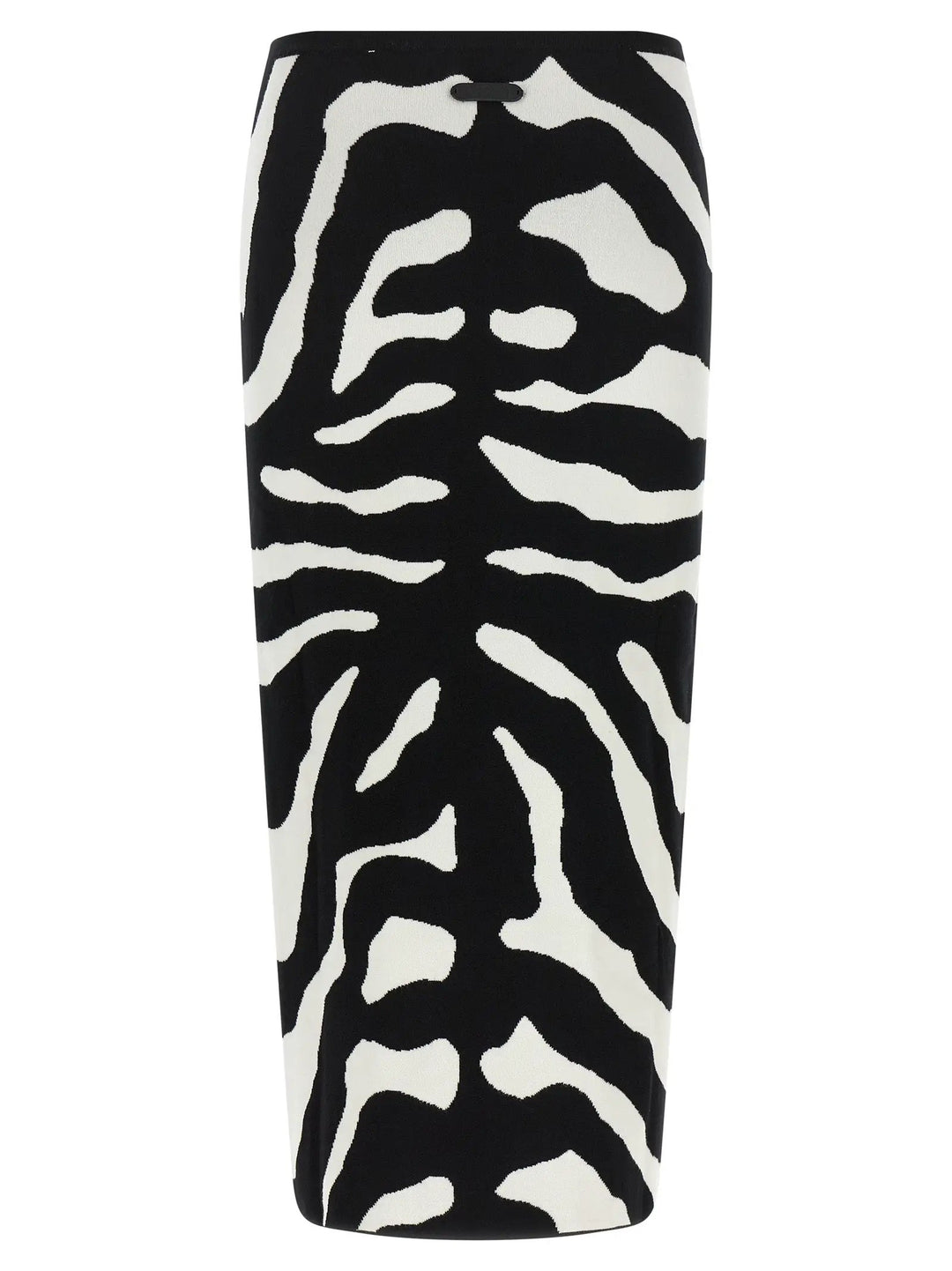 Moschino Sample Sale | Moschino Bicolor Viscose Midi Skirt - | Designer outlet