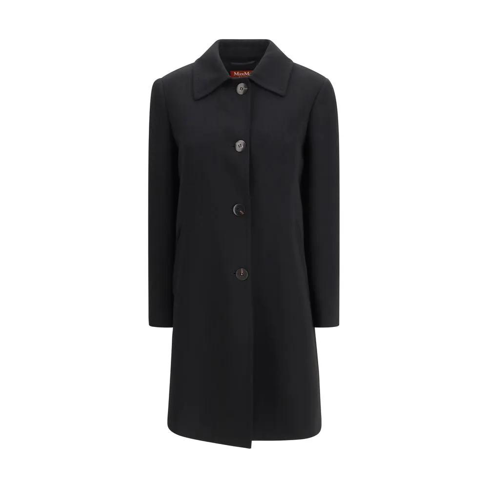 Max Mara Sample Sale | Max Mara Black Triacetate Coat - | Designer outlet