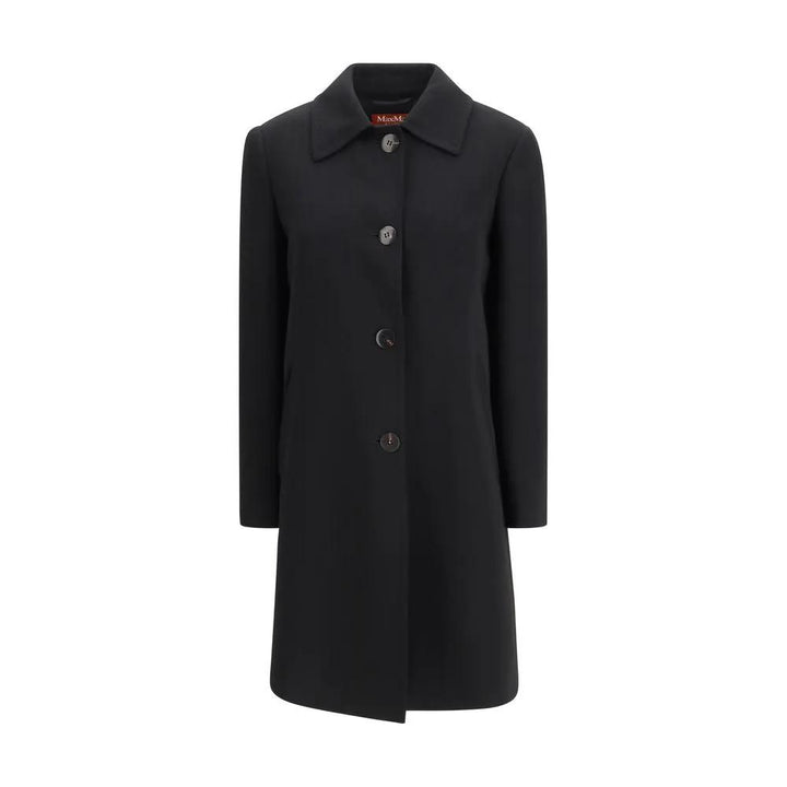 Max Mara Sample Sale | Max Mara Black Triacetate Coat - | Designer outlet
