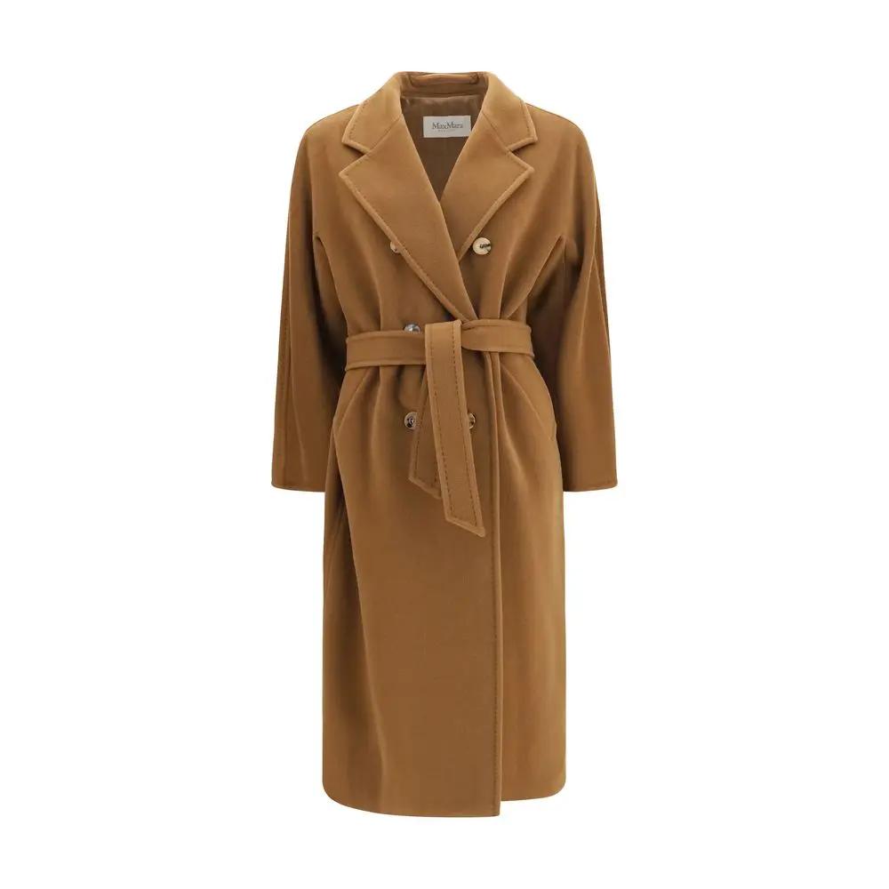 Max Mara Sample Sale | Max Mara Brown Wool Oves Aries Coat - | Designer outlet