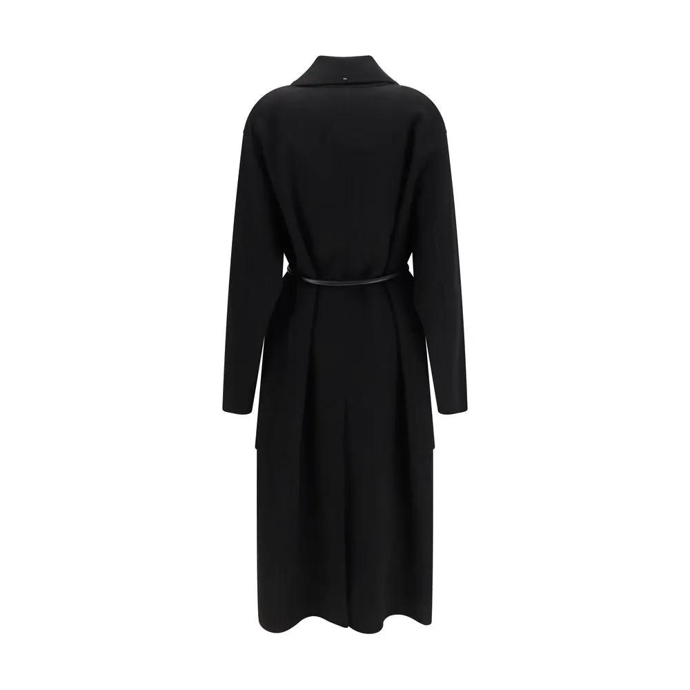 Max Mara Sample Sale | Max Mara Black Wool Oves Aries Coat - | Designer outlet