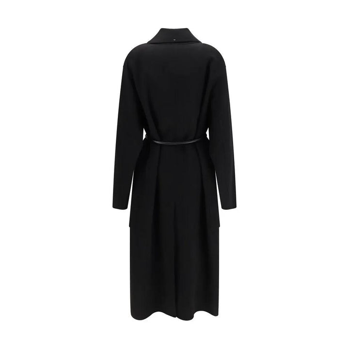 Max Mara Sample Sale | Max Mara Black Wool Oves Aries Coat - | Designer outlet