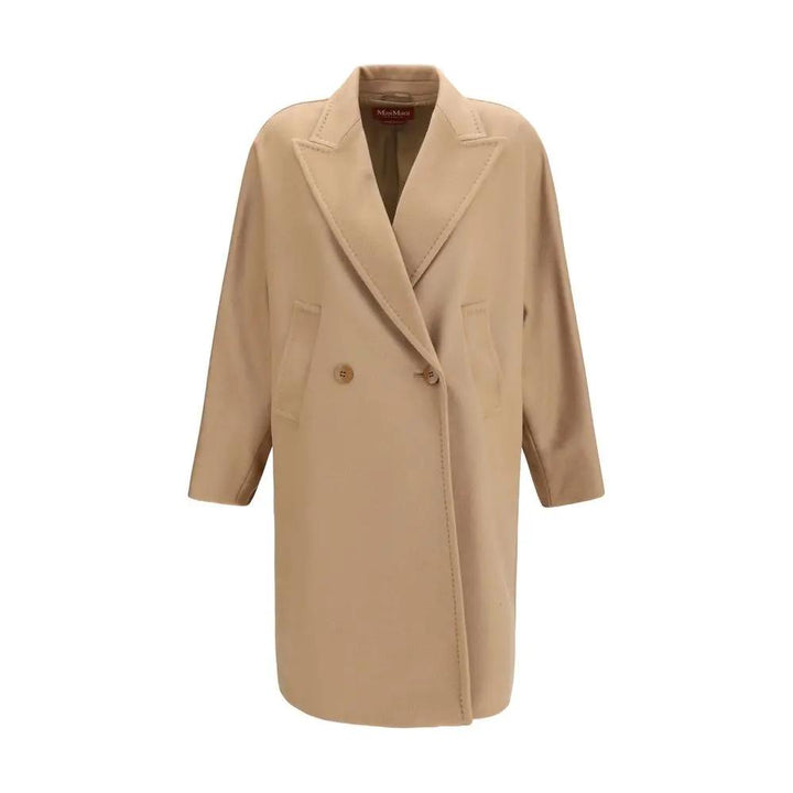 Max Mara Sample Sale | Max Mara Beige Wool Oves Aries Coat - | Designer outlet