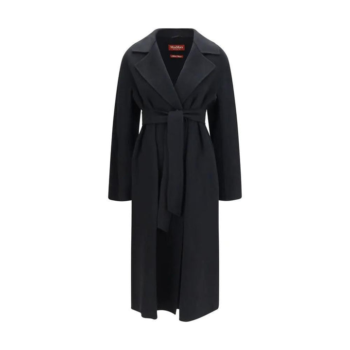 Max Mara Sample Sale | Max Mara Black Wool Oves Aries Coat - | Designer outlet