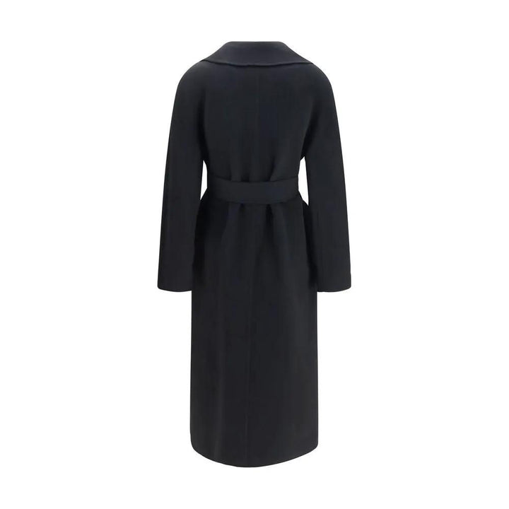 Max Mara Sample Sale | Max Mara Black Wool Oves Aries Coat - | Designer outlet