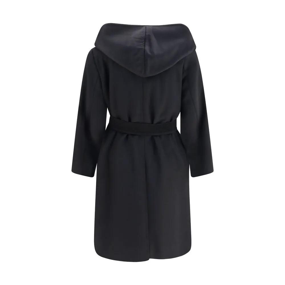 Max Mara Sample Sale | Max Mara Black Wool Oves Aries Coat - | Designer outlet