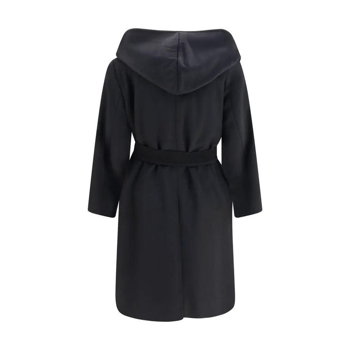 Max Mara Sample Sale | Max Mara Black Wool Oves Aries Coat - | Designer outlet