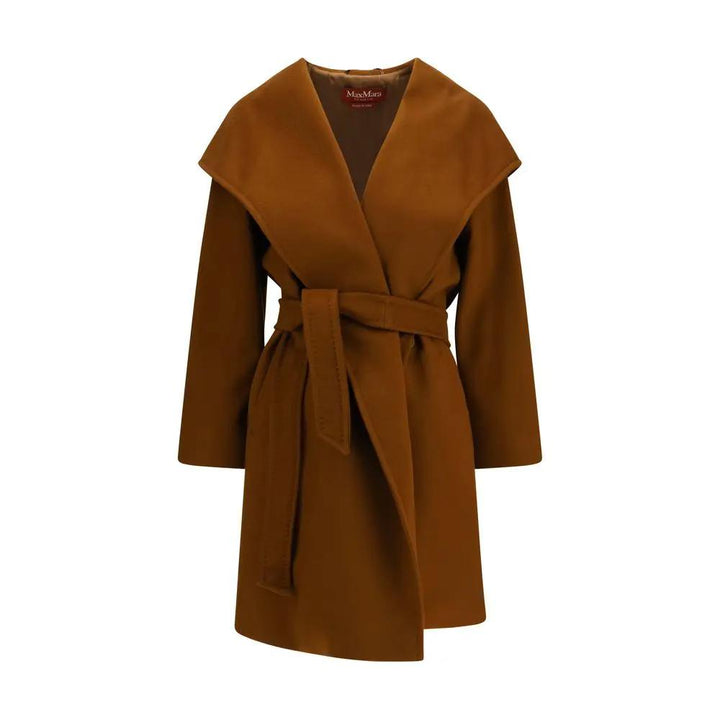Max Mara Sample Sale | Max Mara Brown Wool Oves Aries Coat - | Designer outlet