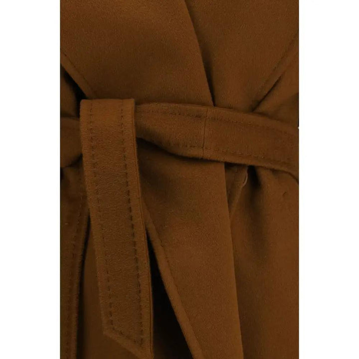 Max Mara Sample Sale | Max Mara Brown Wool Oves Aries Coat - | Designer outlet