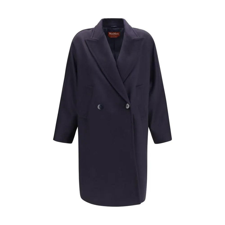 Max Mara Sample Sale | Max Mara Blue Wool Oves Aries Coat - | Designer outlet