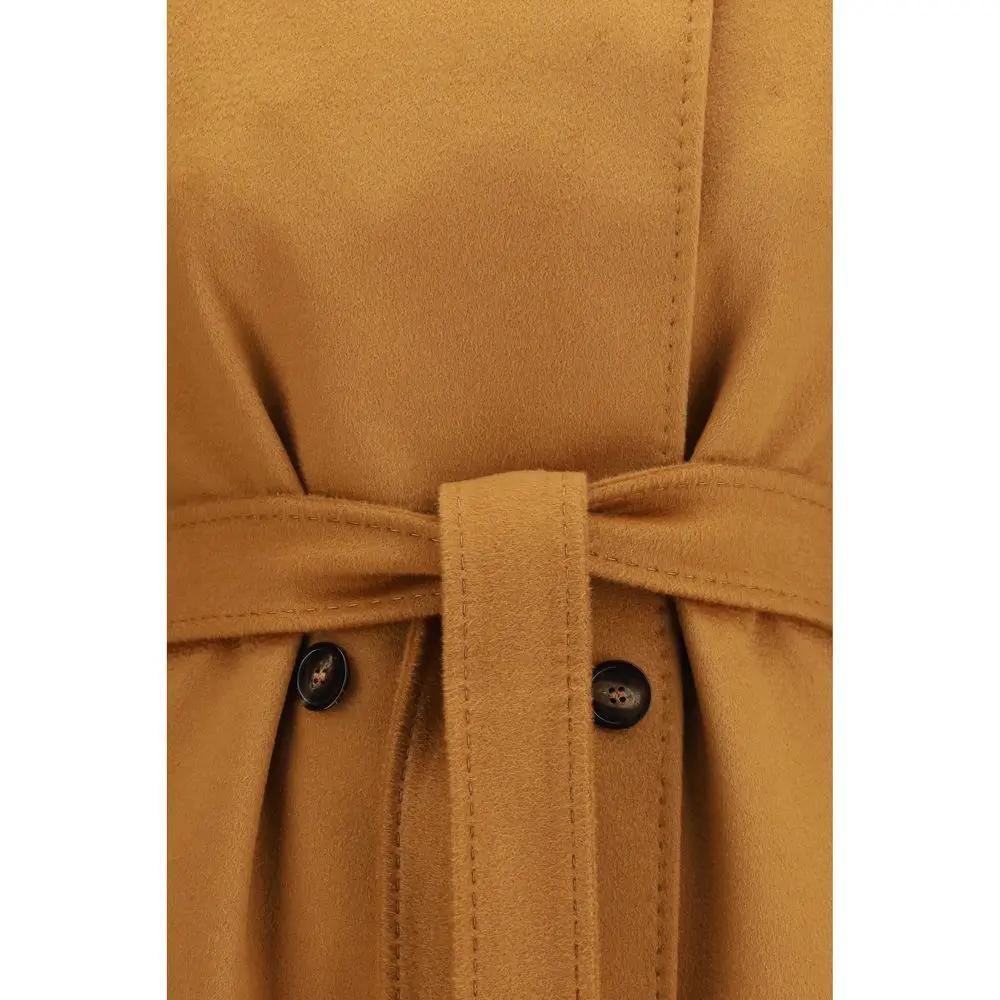 Max Mara Sample Sale | Max Mara Beige Wool Oves Aries Coat - | Designer outlet