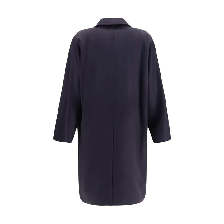 Max Mara Sample Sale | Max Mara Blue Wool Oves Aries Coat - | Designer outlet
