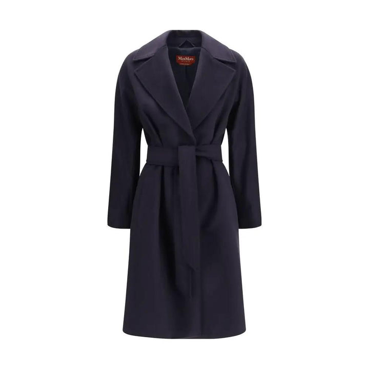 Max Mara Sample Sale | Max Mara Blue Wool Oves Aries Coat - | Designer outlet