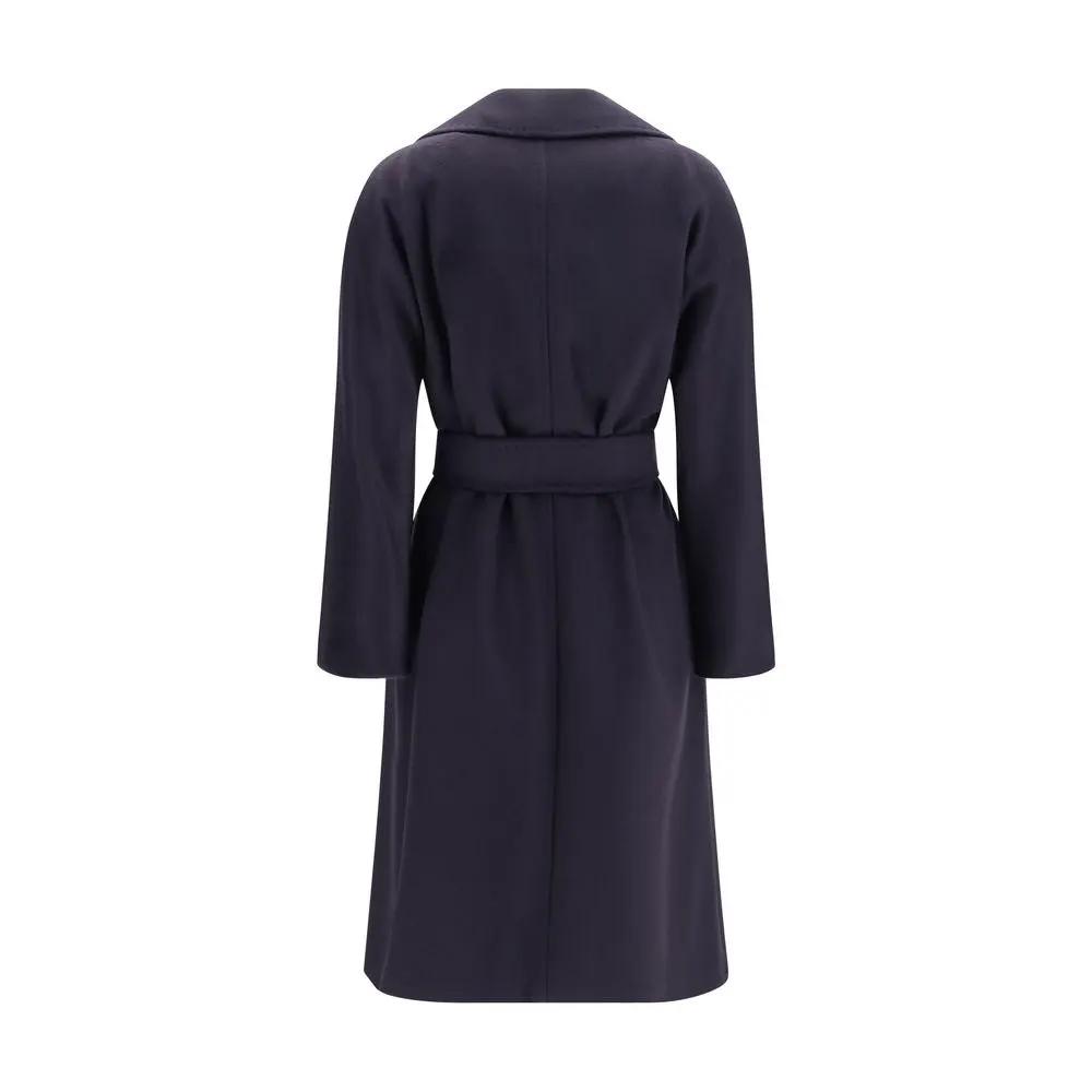 Max Mara Sample Sale | Max Mara Blue Wool Oves Aries Coat - | Designer outlet