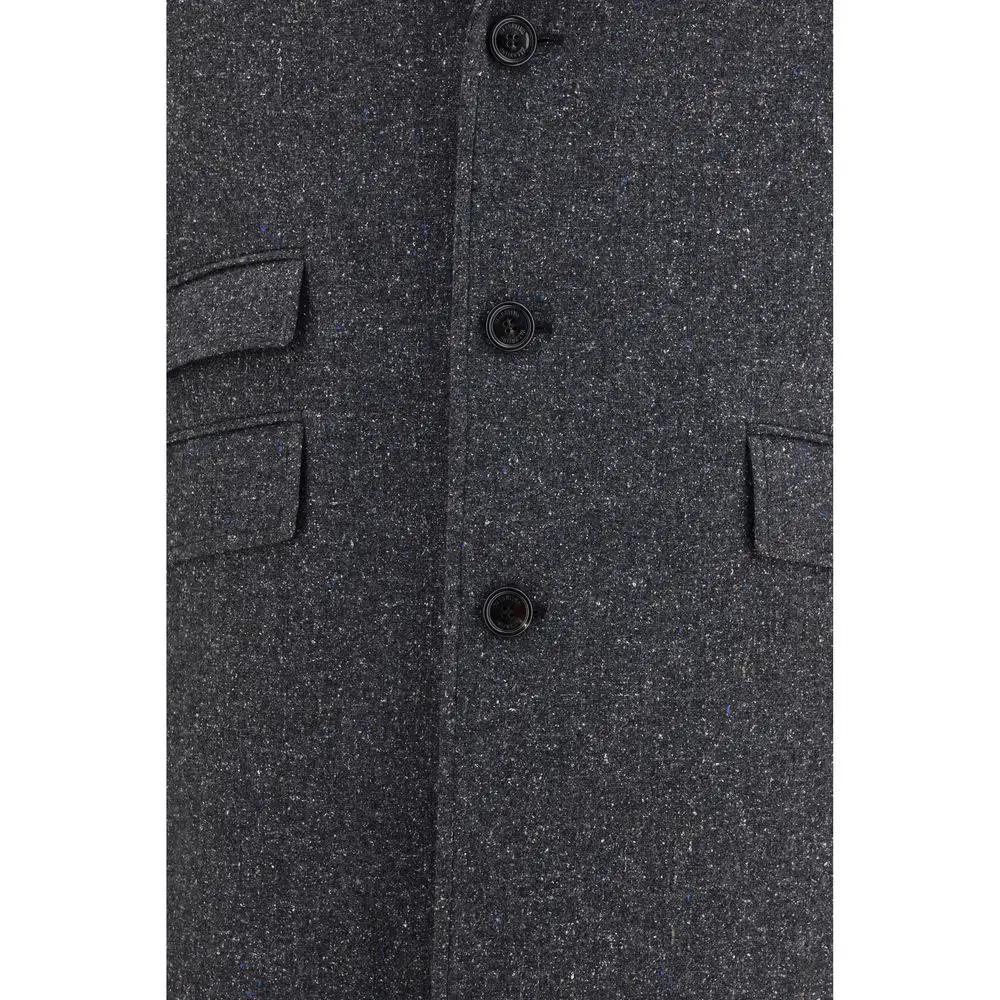 Valentino Garavani Sample Sale | Valentino Garavani Gray Wool Oves Aries Coat - | Designer outlet