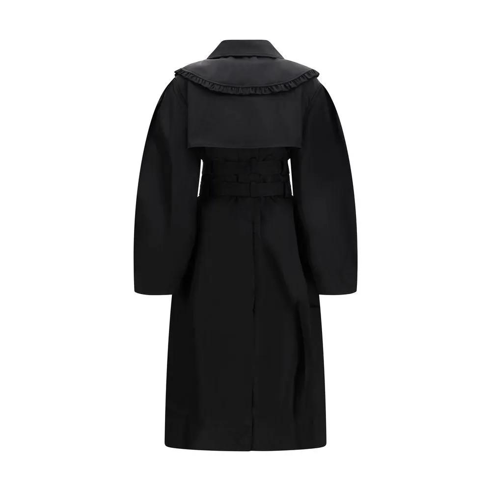 Ganni Sample Sale | Ganni Black Nylon Coat - | Designer outlet