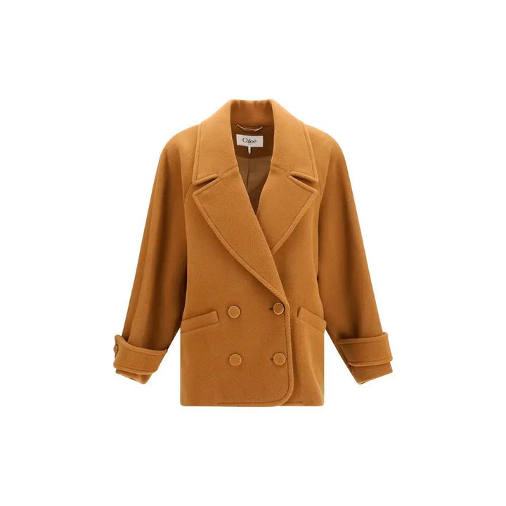 Chloé Sample Sale | Chloé Brown Wool Oves Aries Coat - | Designer outlet