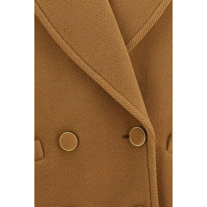 Chloé Sample Sale | Chloé Brown Wool Oves Aries Coat - | Designer outlet