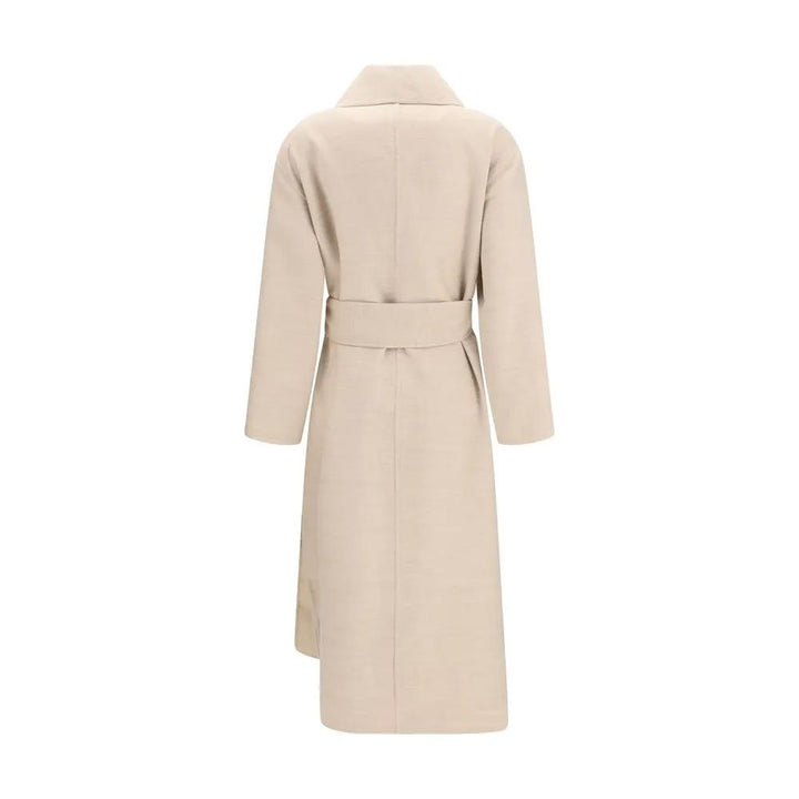 Fabiana Filippi Sample Sale | Fabiana Filippi Beige Wool Oves Aries Coat - | Designer outlet
