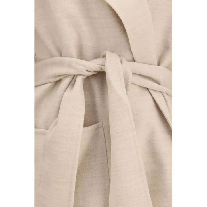 Fabiana Filippi Sample Sale | Fabiana Filippi Beige Wool Oves Aries Coat - | Designer outlet